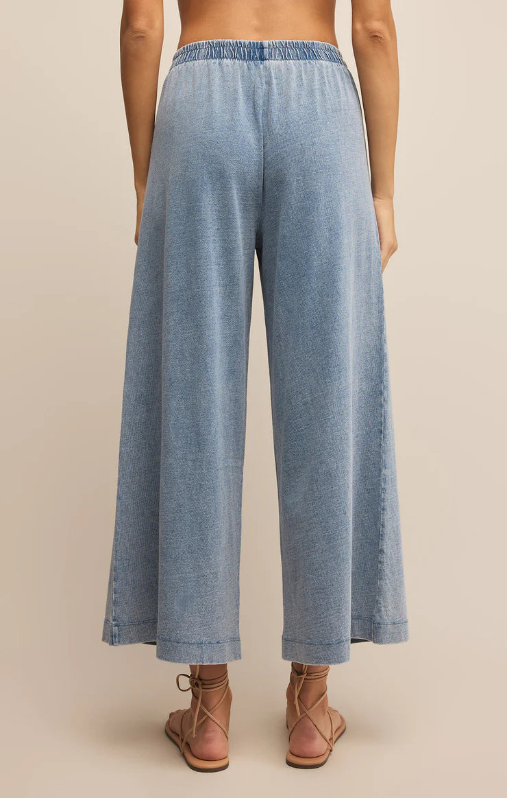 Z SUPPLY SCOUT JERSEY DENIM PANT MEDIUM INDIGO