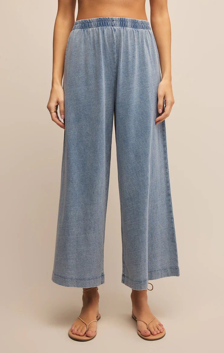 Z SUPPLY SCOUT JERSEY DENIM PANT MEDIUM INDIGO