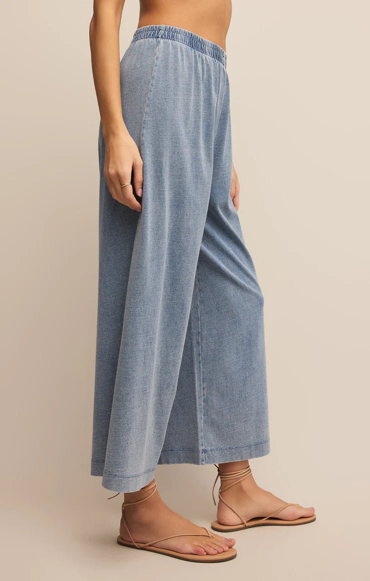 Z SUPPLY SCOUT JERSEY DENIM PANT MEDIUM INDIGO