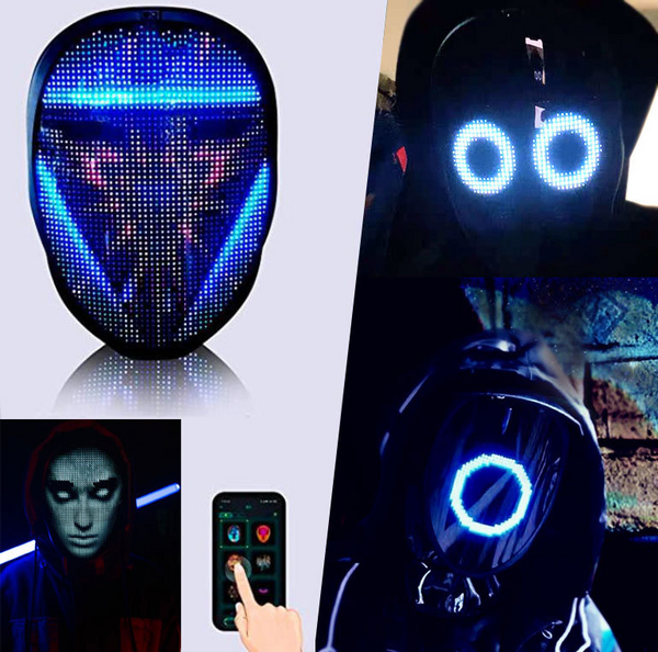⏰Limited Time Promotion 49% Off⚡Bluetooth App Control Smart Led Face Masks