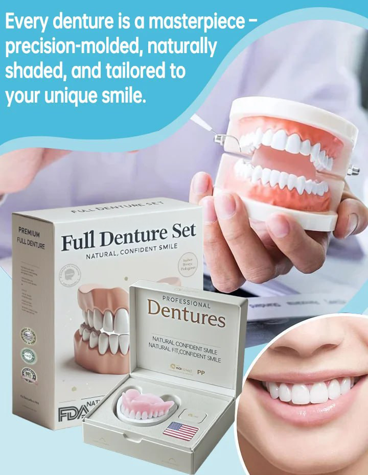 🦷Advanced Customized Full Denture Set🦷  (🔥10,000+ Sold In Last 30 Day)